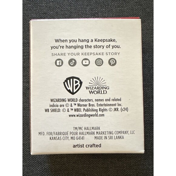 Harry Potter Draco Malfoy Hallmark Keepsake Ornament MINIATURE 2024 Christmas - Picture 2 of 5